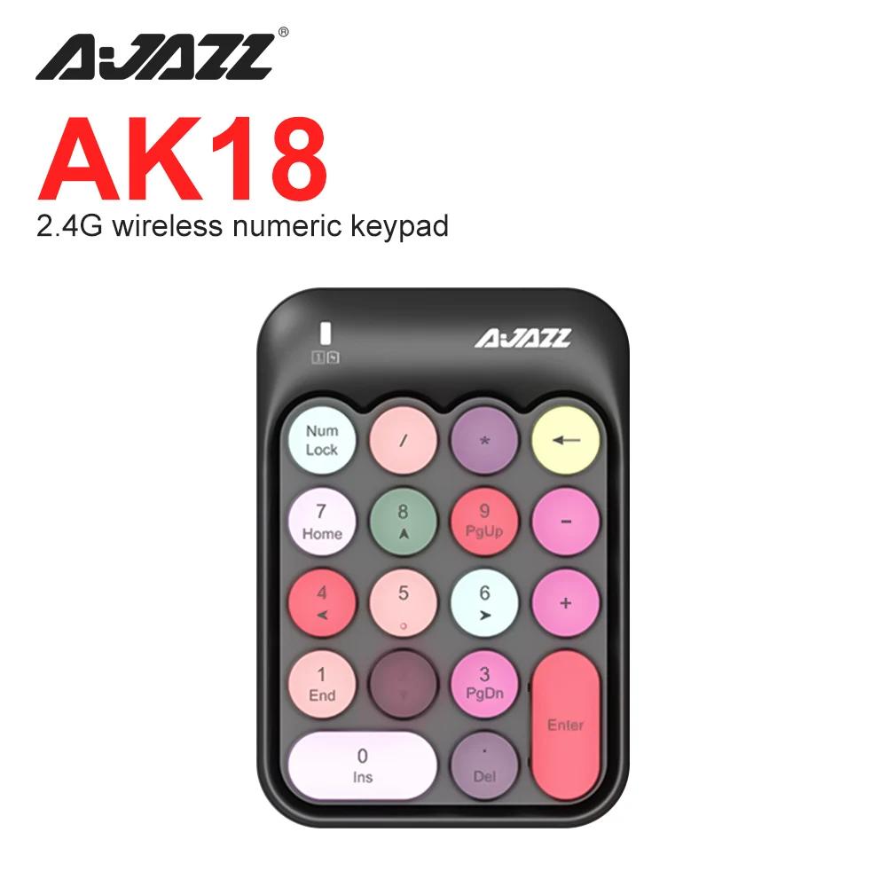 AJazz   Ű, 5.0   2.4G USB, Ʈ ũž PC, 18 Ű ̴  Űе, AK18